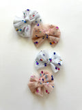 Birthday Confetti Bow - WHITE