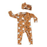 SPOOKY SLUMBER ZIP UP BAMBOO JAMMIE